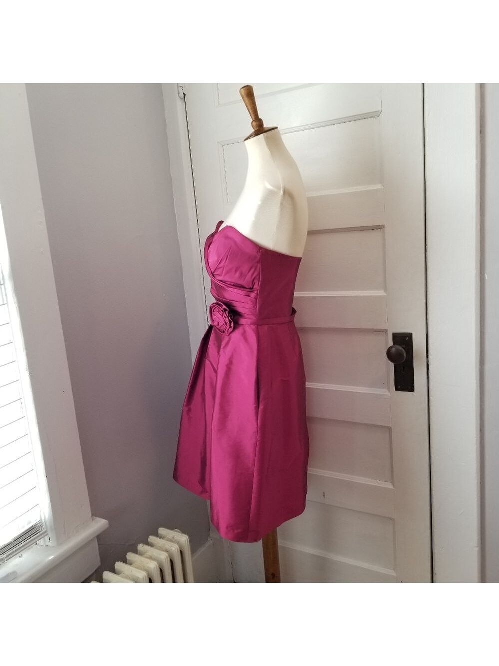 Alfred Sung Fruit Punch Strapless Dress, Size 8 - Picture 4 of 11